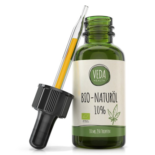 Nutrition label with the title 'Label & 3D rendering'