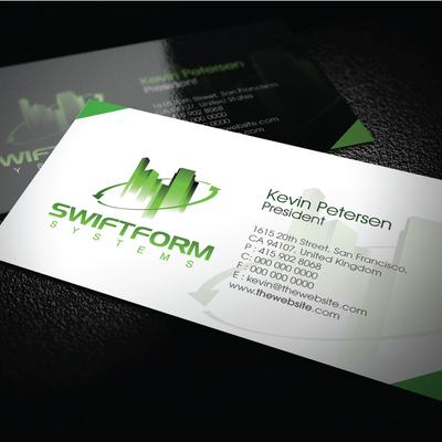 Business Card Proposal For Swiftform Systems Inc.