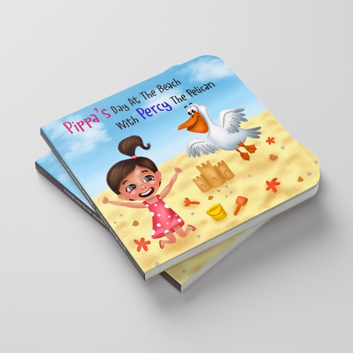 Kids book illustration with the title 'Book cover'