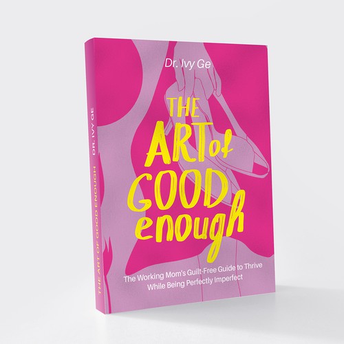 Pink book cover with the title 'Book Cover For working Moms'