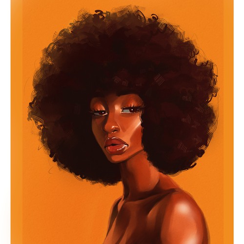 Modern artwork with the title 'Girl'