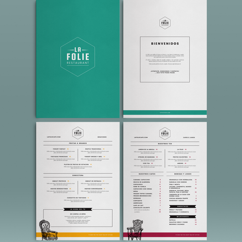 Breakfast design with the title 'Restaurant Menu'