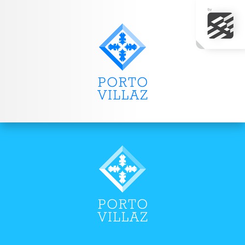 Tile design with the title 'Logo for an international property realtor.'