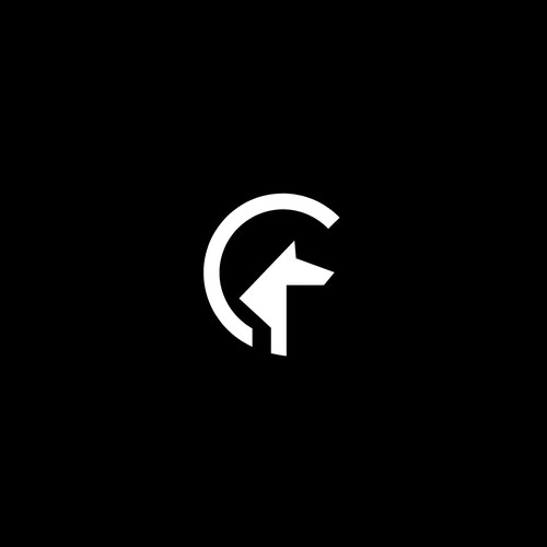 Fabrication logo with the title 'A minimal, high-contrast mark developed for a fabrication shop specializing in laser engraving, UV printing, and precision marking.'