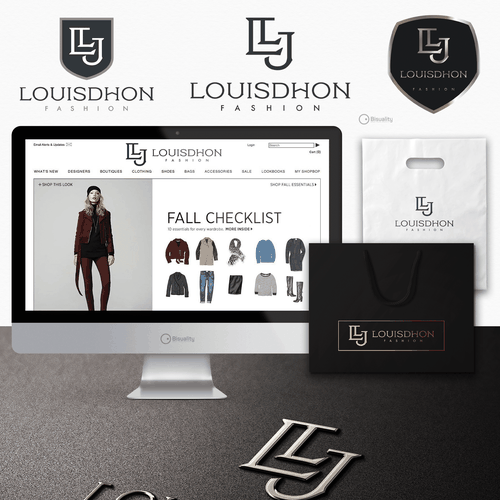 Leather logo with the title 'Louisdhon'