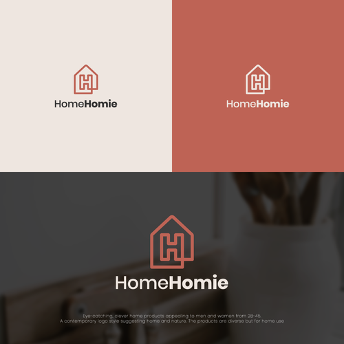 Decorating logo with the title 'Logo Concept for Home Decor Store'
