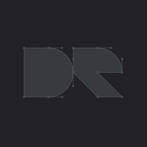 Dr logo with the title 'Brandmark-NR0357'