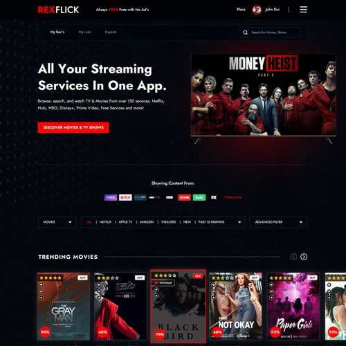 TV design with the title 'Movie Review & Suggestion Site'