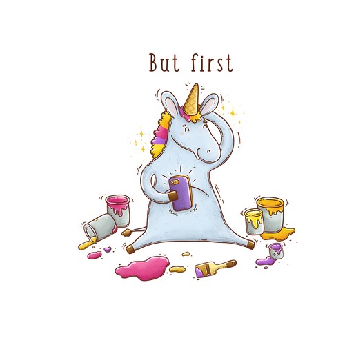 Cute t-shirt with the title 'Print concept'