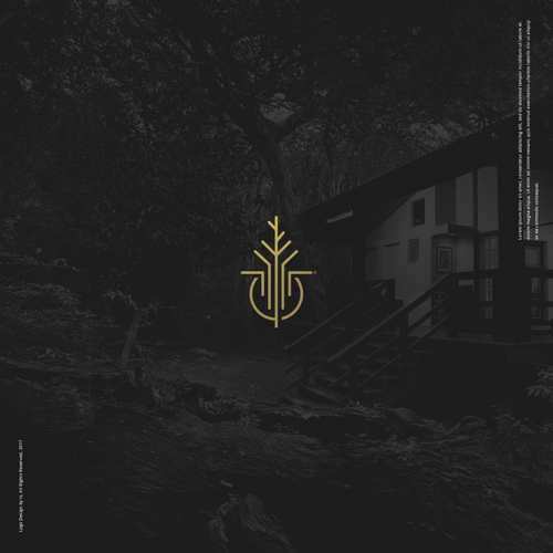 Roof design with the title 'Cabin in the woods :)'