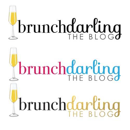 Header design with the title 'Blog Title Logo Design Concept'