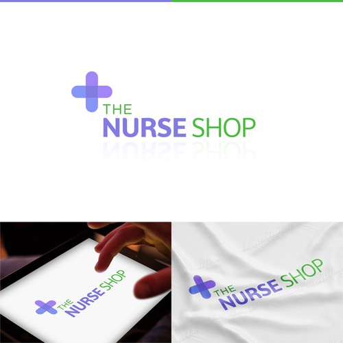 Nurse logo with the title 'The Nurse Shop'