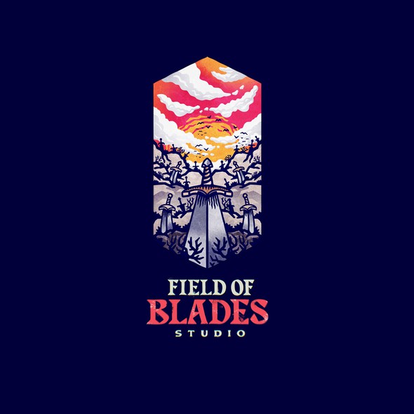 Brand logo with the title 'Field Of Blades Game Studio'
