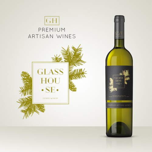 Winery logo with the title 'Luxury and Elegant Logo for Winery'