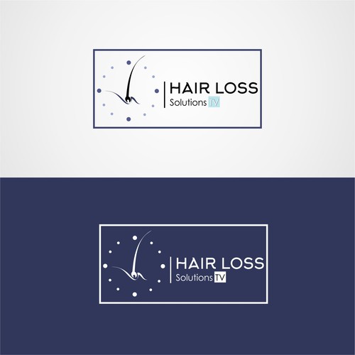 Tv show logo with the title 'Hair loss tv'