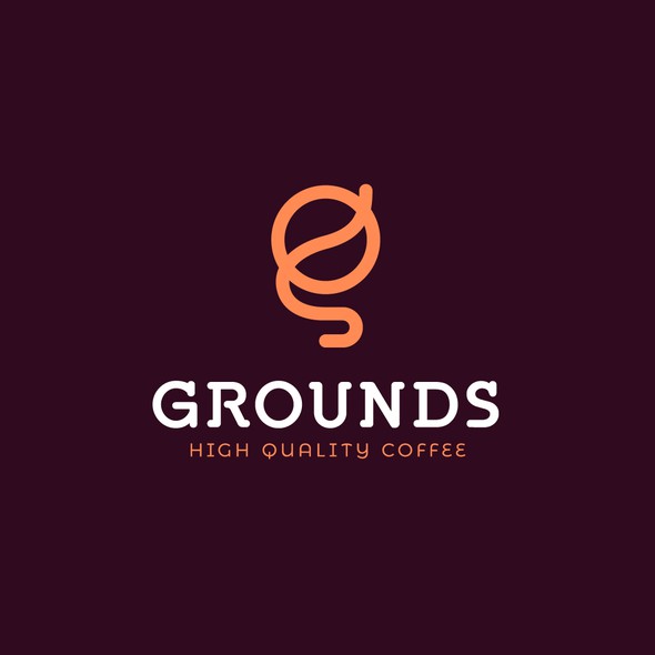 Ground design with the title 'Grounds Coffee'