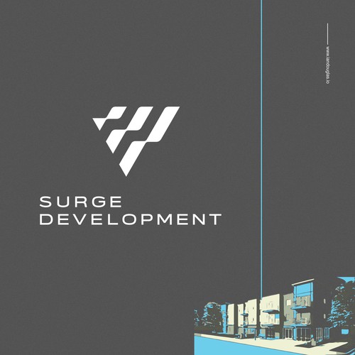 Facility logo with the title 'Geometrical mark for Surge Development'