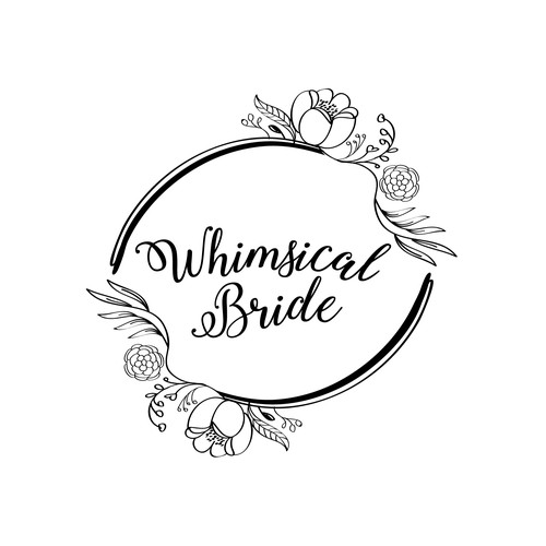 Wedding planner logo with the title 'Whimsical Bridge Logo'