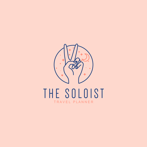 Travel agency logo with the title 'THE SOLOIST'