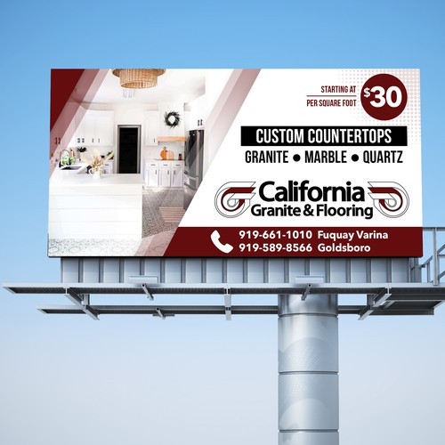 Marble design with the title 'Billboard'