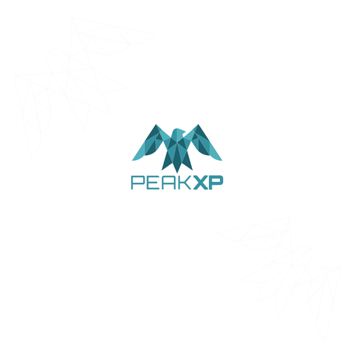 Peak design with the title 'Modern geometric logo for PeakXp'