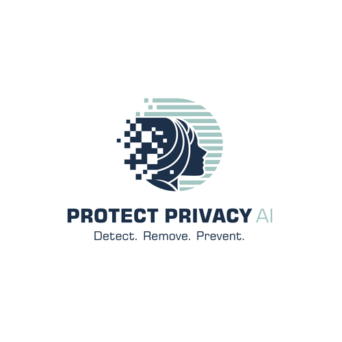 Woman logo with the title 'Protect Privacy AI'