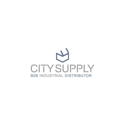 Supply logo with the title 'Minimal logo, strong concept.'