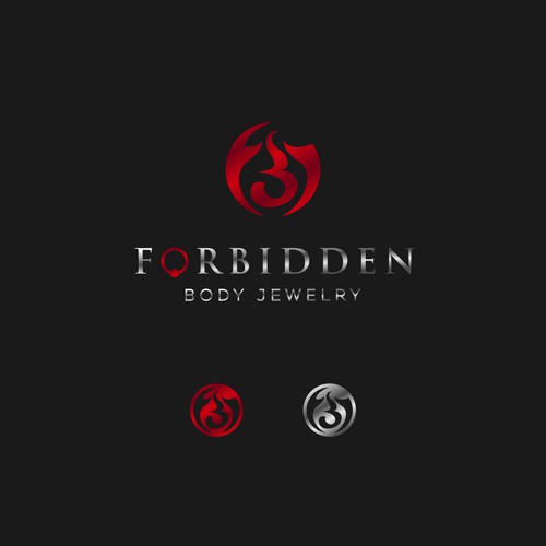 Tribal logo with the title 'Tribal Letter Logo for Forbidden'