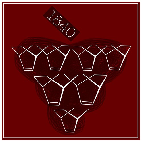 Grape label with the title 'Wine bottle label design'