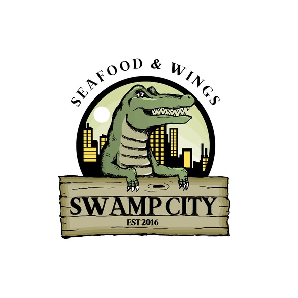 Swamp logo with the title 'restaurant logo'