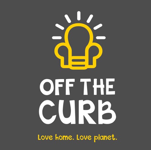 Bright idea logo with the title 'Off The Curb'