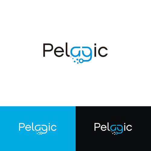 Scuba logo with the title 'Pelagic logo concept for Scuba.'