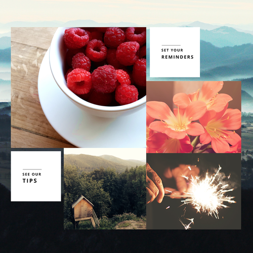 Birthday design with the title 'Website for birthday'