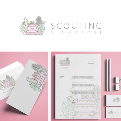 Singapore design with the title 'Scouting Singapore'