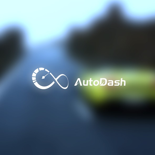 Speedometer logo with the title 'Autodash Logo'