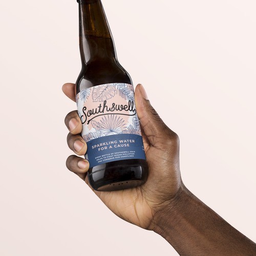 Tropical label with the title 'SouthSwell Label Design'
