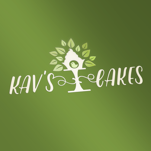 Cupcake logo with the title 'Simpe logo for vegan bakery'