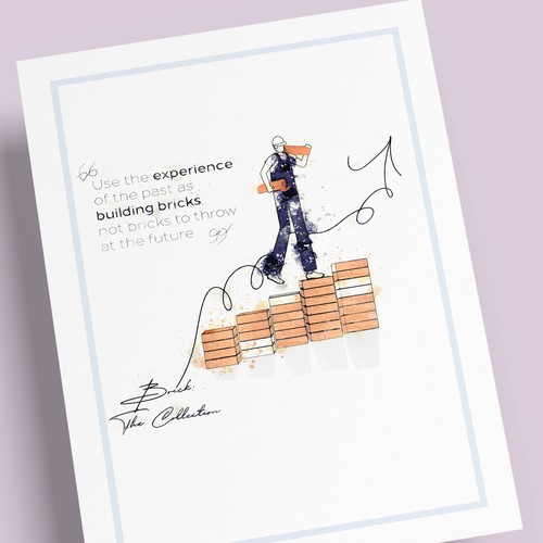 Print illustration with the title 'Illustration drawing and painting effects'