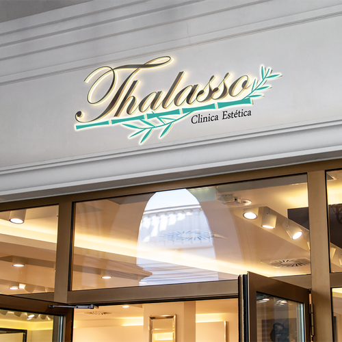 Realistic logo with the title 'Thalasso Clinica Estetica Logo'