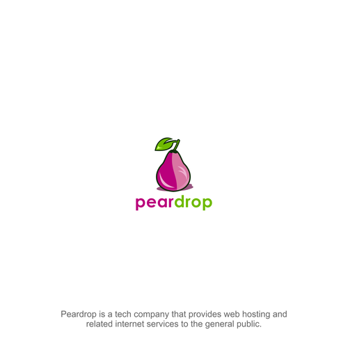 Pear design with the title 'Design a new logo for Peardrop (a tech/web hosting company)'