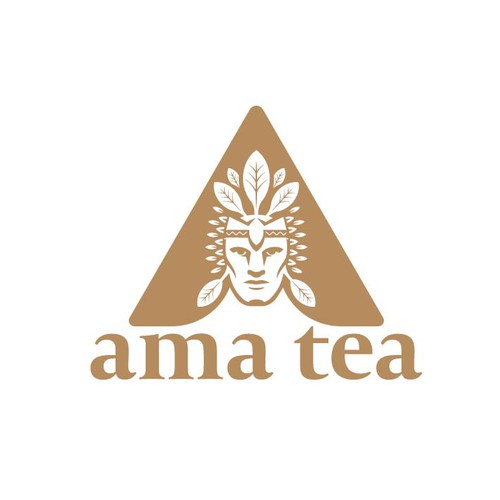 A design with the title 'Ama Tea Logo'