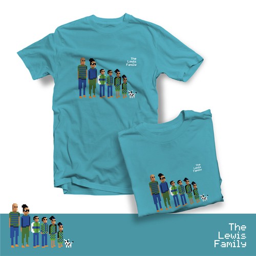 Internet t-shirt with the title 'The Lewis Family T-Shirt'