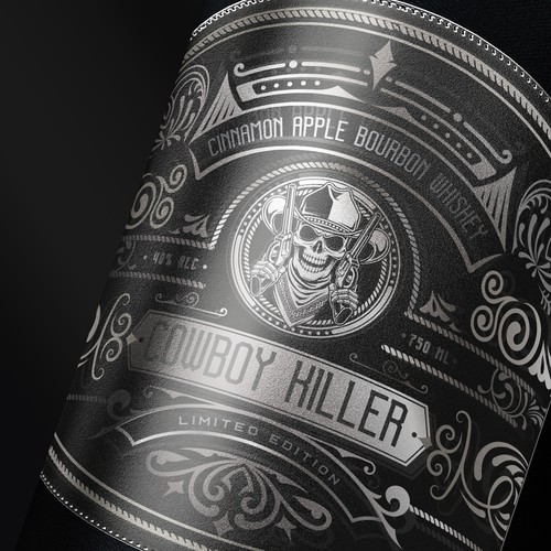 Silver foil packaging with the title 'Cowboy Killer'