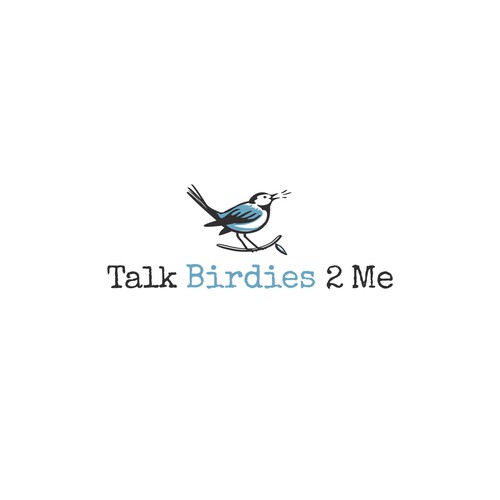 Bird logo with the title 'Logo design for a birding brand'