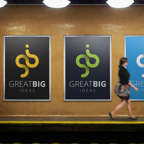 Innovative logo with the title 'Great Big Ideas - create an exciting, simple, elegant tech companylogo'
