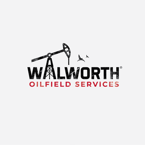 Creative logo with the title 'Wordmark for oilfield services'
