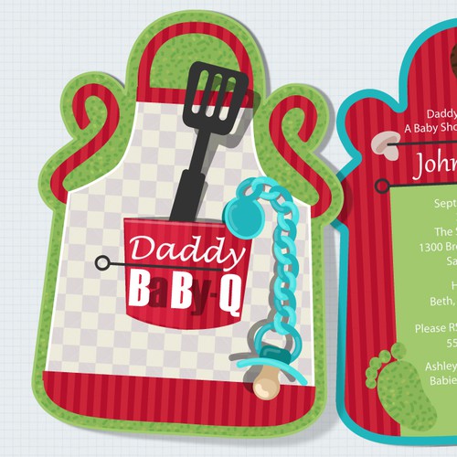 Cook design with the title 'Party invitation'