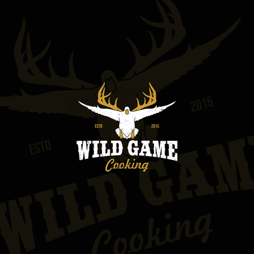 Deer logo with the title 'Create a Logo for Wild Game website'