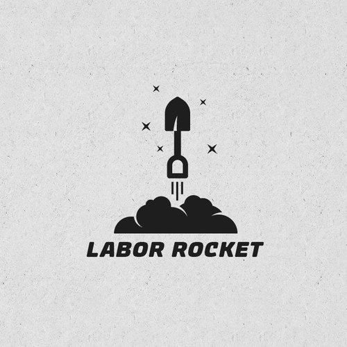 Rocket brand with the title 'Dual meaning logo concept.'