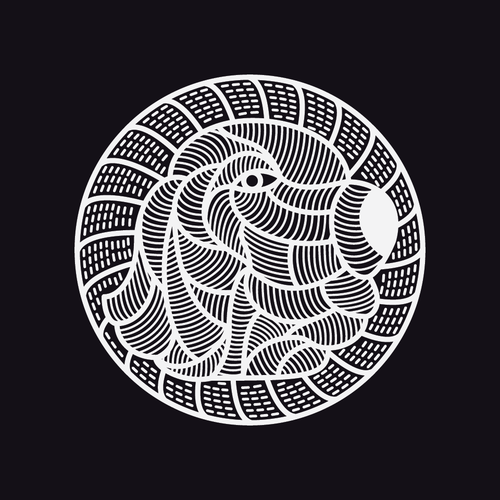 Graphic t-shirt with the title 'In Dog We Trust // Graphic T-shirt for Rock Chic Women's Fashion Line'